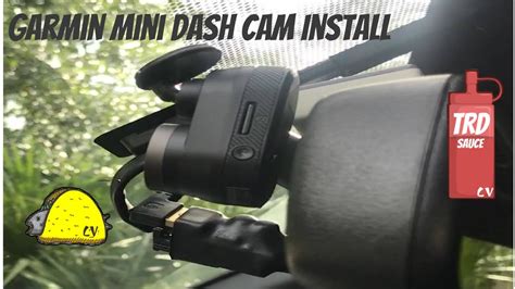 Toyota Tacoma Garmin Mini Dashcam Install Tacoma Youtube