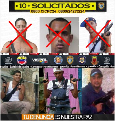 Cicpc Los 10 Criminales Más Buscados En El País Actualizado Nov 2016