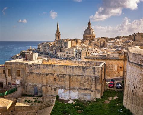 Skyline Of The Maltese Capital City Valletta Stock Image - Image: 49737511