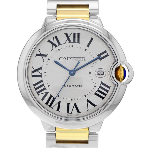 Cartier Ballon Bleu Mm W Z Silver Roman Dial Steel K