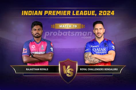 Rr Vs Rcb Dream11 Prediction With Stats Pitch Report And Player Record