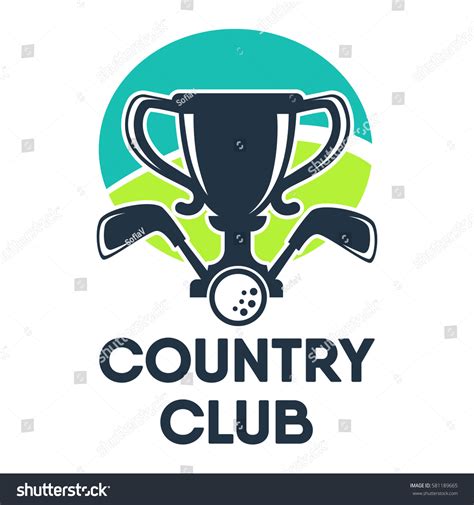 Golf Country Club Logo Template Icon Stock Vector (Royalty Free ...