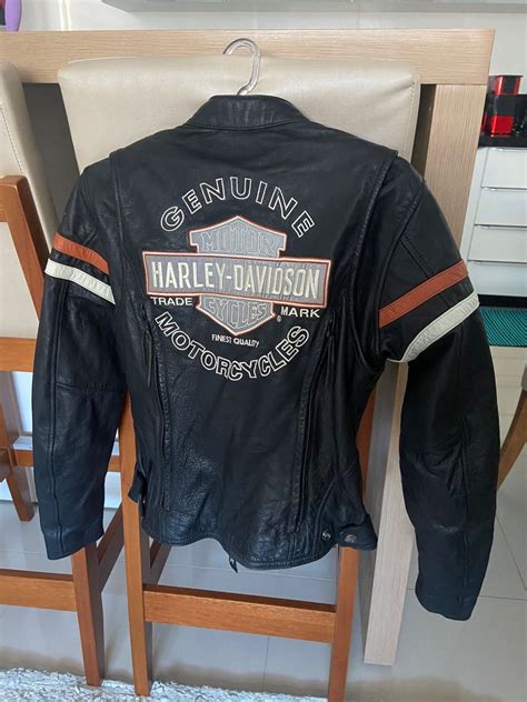 Jaqueta De Couro Harley Davidson Casaco Feminino Harley Davidson