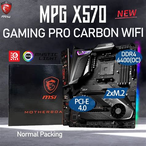 Placa Base Msi Mpg X570 Gaming Pro Placa Base De Carbono Con Wifi Ddr4 128gb Oc M 2 Pci E