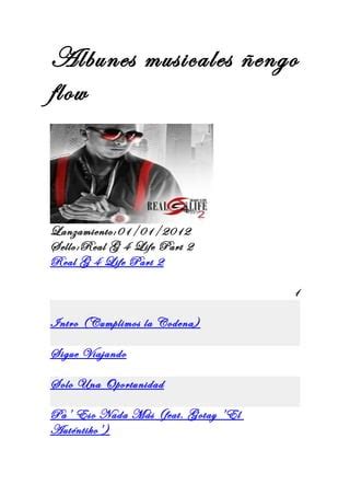 Albunes musicales ñengo flow PDF