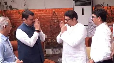 Depucy Cm Devendra Fadnavis Raj Thackeray Meeting Shivtirth