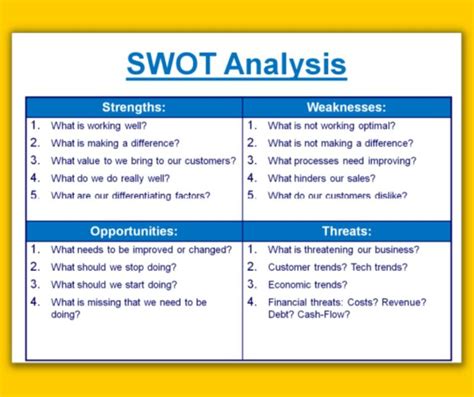 How To Do Swot Analysis With Example Complete Guide