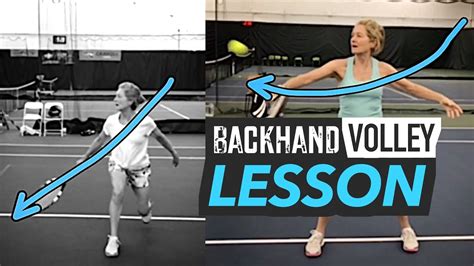 Backhand Volley Swing Path (tennis lesson)