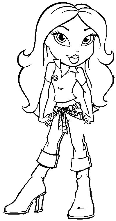 Bratz Coloring Pages Learn To Coloring