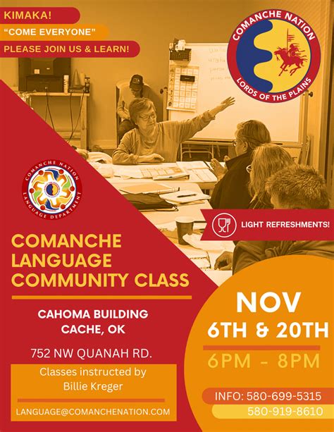 Comanche Language Community Class | Comanche Nation, Oklahoma