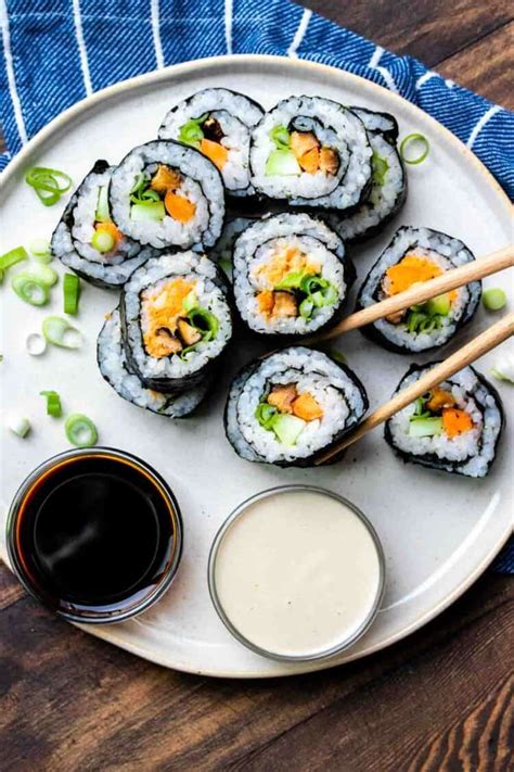 Easy Homemade Vegan Sushi Recipe Veggies Don T Bite