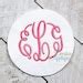 Sizes Elegant Master Circle Embroidery Monogram Alphabet Etsy