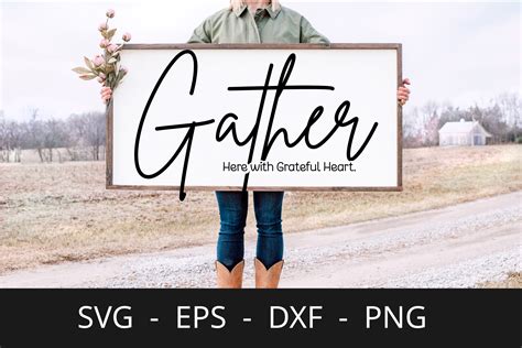 Farmhouse Sign Gahter Svg For Silhouette Graphic By Chamsae Studio