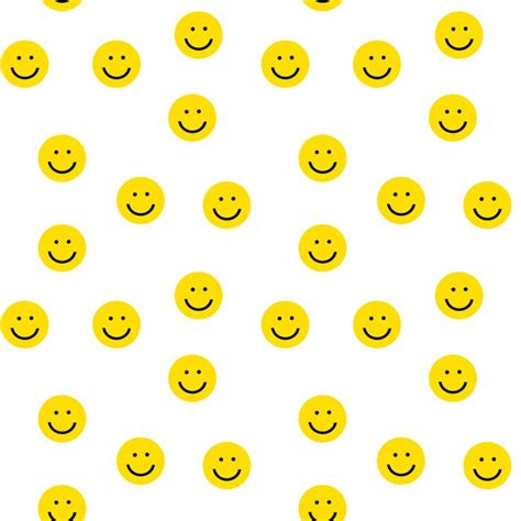 Smiley faces white yellow happy simple smiley pattern smile face kids ...