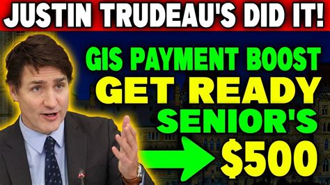 Justin Trudeau S Initiative Boosting Gis Payments To Empower Seniors