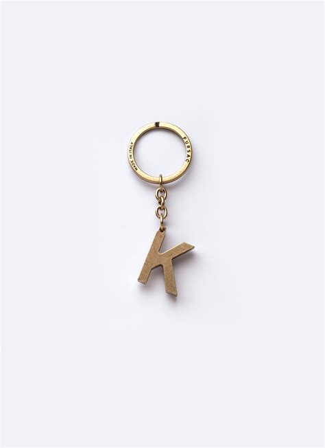 Golden Brass Key Ring For Men Fursac B3clek Ab01 92