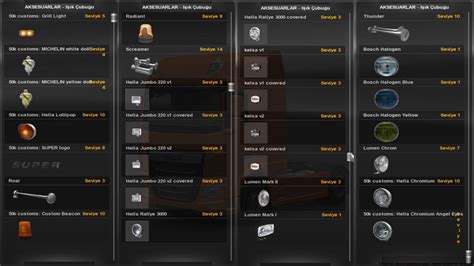 Pack Of Accessories For All Trucks Ets2 Mods Euro Truck Simulator 2