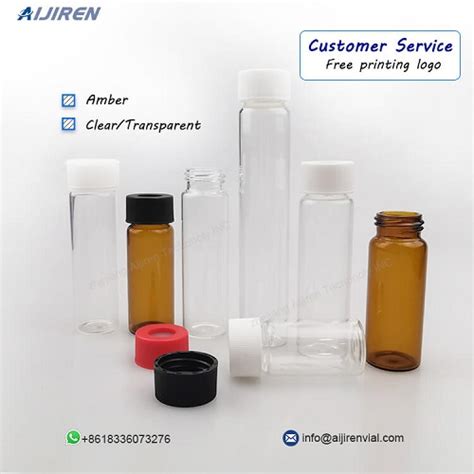 Lab Glass Bottle Ml Ml Ml Ml Epa Toc Vial With Screw Cap And