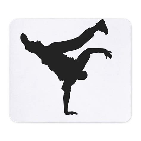 Bboy Silhouette Blk Mousepad By Styleuniversal Cafepress