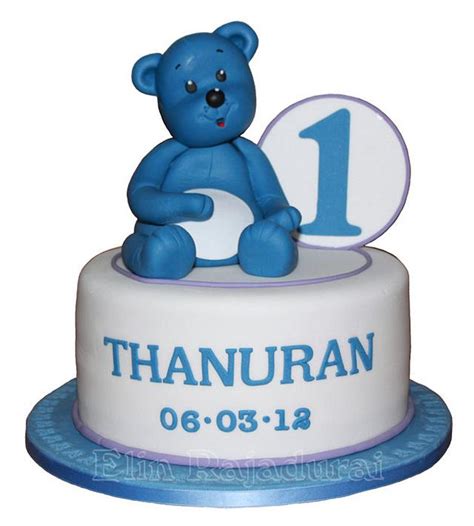 Teddys Firsth Birthday Decorated Cake By Elin CakesDecor