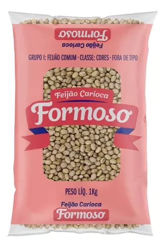 Feijão carioca cores Formoso em pacote sem glúten 1 kg MercadoLivre