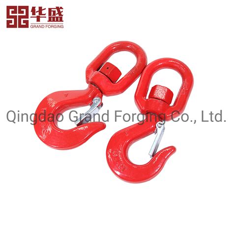 Factory Direct Sale S322 Drop Forged Heavy Lifting Chain Hoist Swivel Hook With Latch China