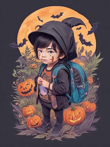 Premium Photo | Spooky Halloween Fun Kids' TShirt Collection