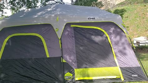 First Look Core Person Lighted Instant Cabin Tent From Costco Youtube