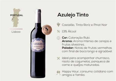 Vinho Tinto Azulejo 750ml Portugues Cx 5 Unidades Brinde