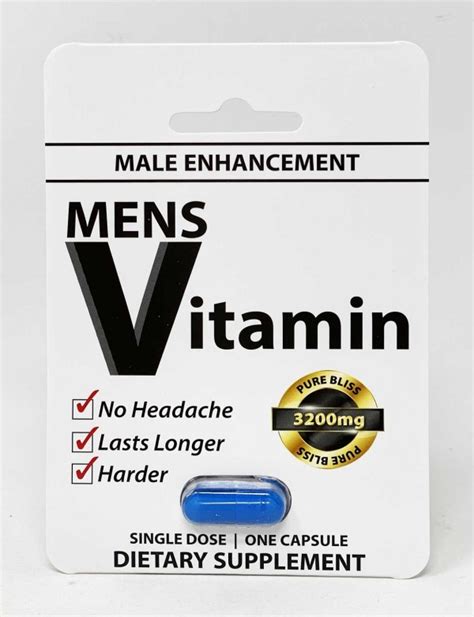 Mens Sexual Enhancement Vitamin Dietary Supplement Pill