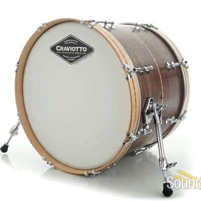 Craviotto Pc Walnut Custom Shop Drum Set Cherry Inlay Reverb