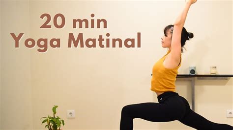 20 MIN YOGA MATINAL Para despertar energia e disposição YouTube