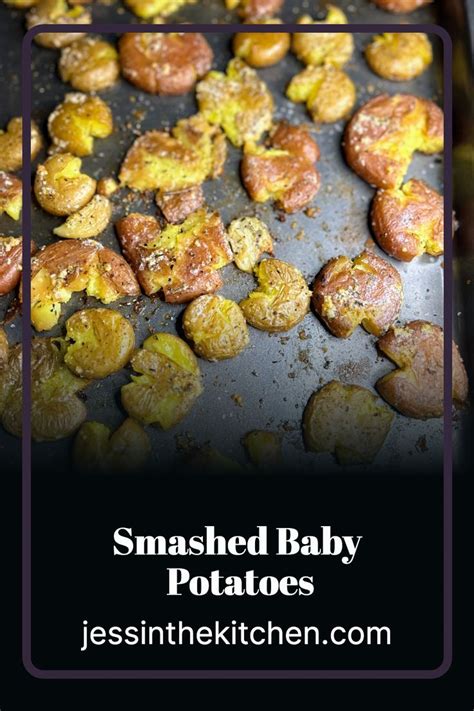 Smashed Baby Potatoes Jess In The Kitchen Recipe In Smashed