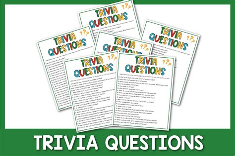 Trivia Questions - Easy Family Fun- Games, Trivia, and Jokes