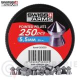 Boite De 250 Plombs Swiss Arms Pointus 5 5mm Armurerie Loisir