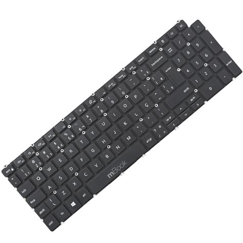 Teclado Para Dell Inspiron 15 5593 Preto BR Sem LED