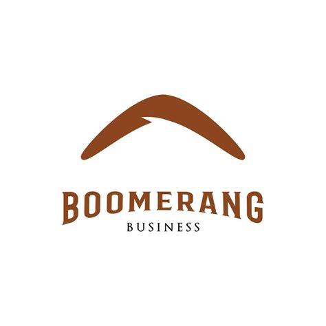 Boomerang Icon Logo Design Template 24128430 Vector Art at Vecteezy