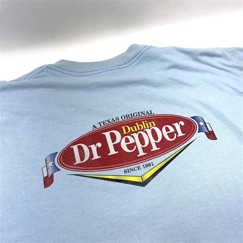 Dr Pepper A Texas Original Dublin Graphic Sky Blue T Gem