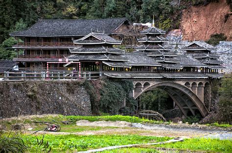 【三江程阳风雨桥摄影图片】风光摄影 花似水