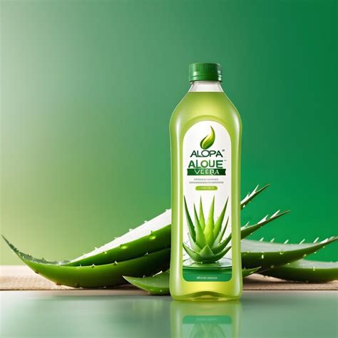 Premium Photo Aloe Vera Aloe Vera Bottle Mockup 3D Illustration