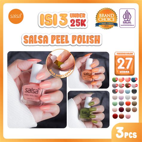 Jual SALSA Peel Polish Kutek HALAL Peel Off Lupas Breathable Hijab