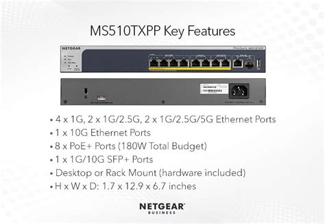 Smart Managed Pro Switches Ms Txpp Netgear