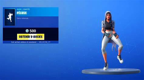 Fortnite New Emote PÊchue Nouvelle Danse Youtube