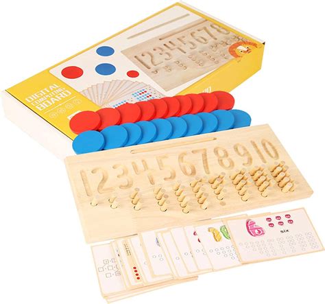 Counting Pegs Funny Smooth Peg Number Boards For Kids Peg Board