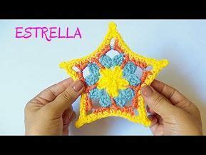 Estrella Tejida A Crochet Aplique Para Decorar Youtube