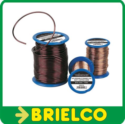 HILO DE COBRE ESMALTADO DE 0 6MM CARRETE BOBINADO 39M 100GR BD3382