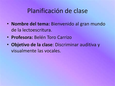 Planificaci N De Clase Ppt Ppt