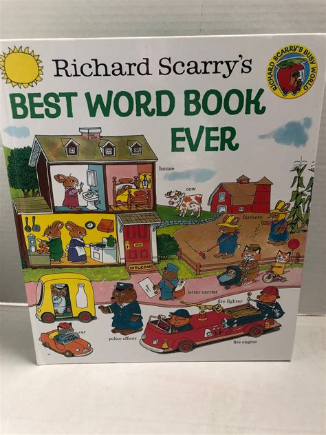 Richard Scarrys Best Word Book Ever Etsy