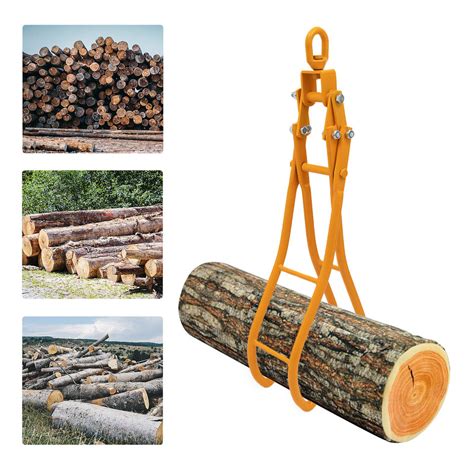 Felled 36in Log Lifting Tongs 4 Claw Steel Timber Log Grapple