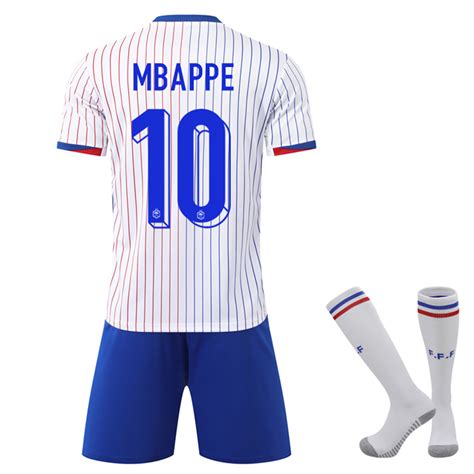 France Away Uefa Euro Cup 2024 10 Mbappe Soccer Jersey